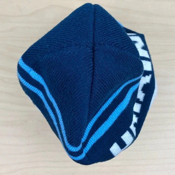 University Of Maine Black Bears UMaine Winter Beanie Hat Blue & White Logo - Picture 3 of 5